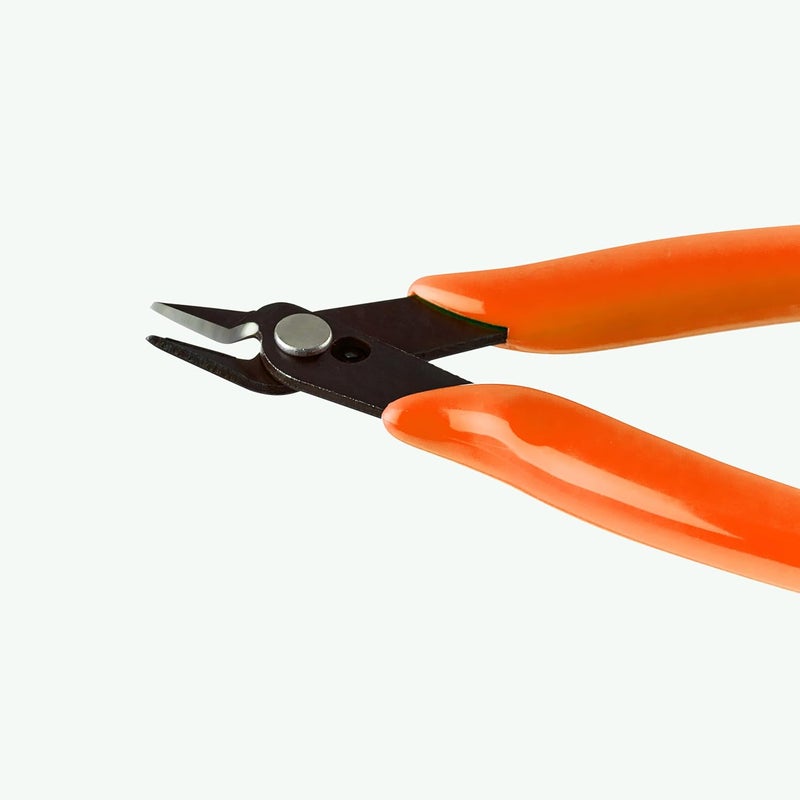 LB2 5 Inch Model Nipper, Plastic Model Tools for Beginners, Sharp Blade Gundam Nipper with Non-Slip Grip, Spure Cutter for Electronics, Gunpla Model Building, Jewelry (Orange) - Image 4